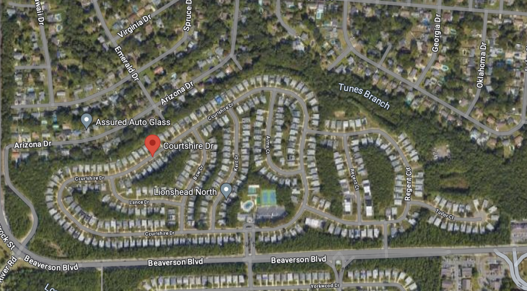 Courtshire Drive, Brick, N.J. (Credit: Google Earth)